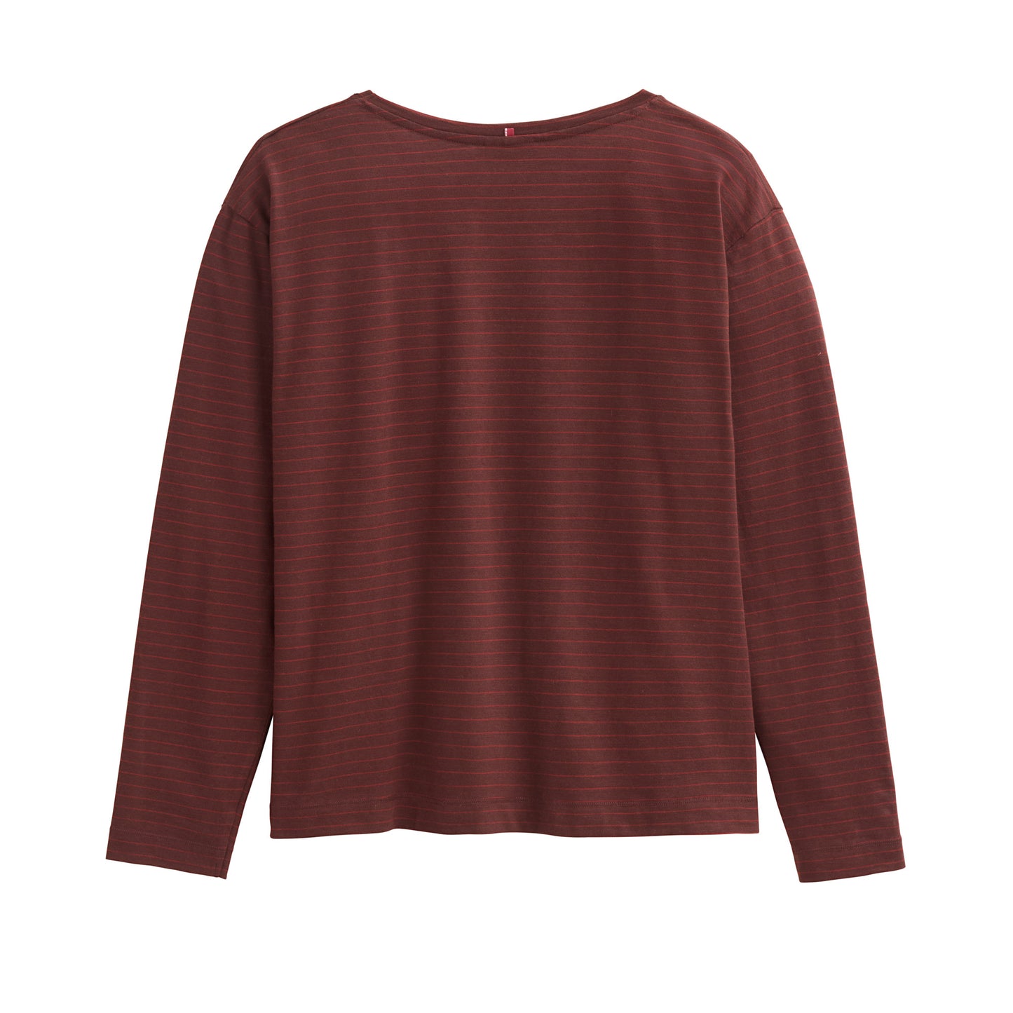 PWO Langarmshirt Kastanie geringelt