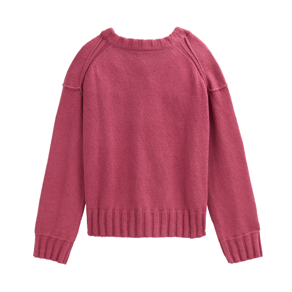 PWO Boucléstrick Pullover Beere