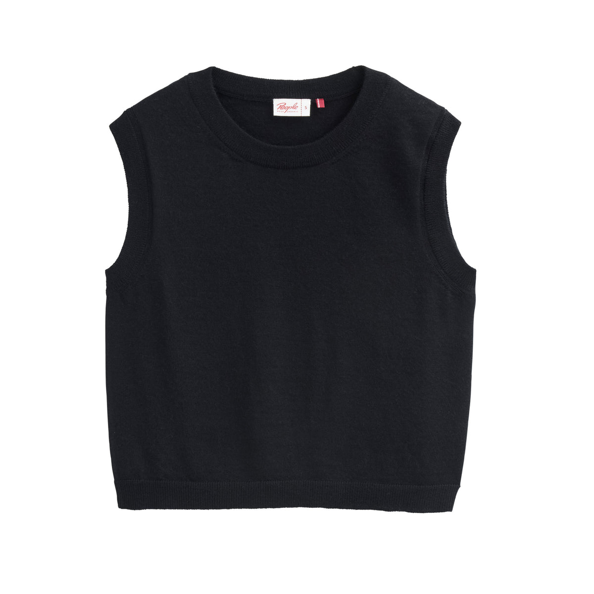 PWO Merino Strick Pullunder Schwarz