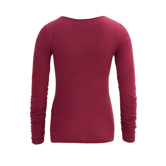 PWO Langarmshirt Rubinrot