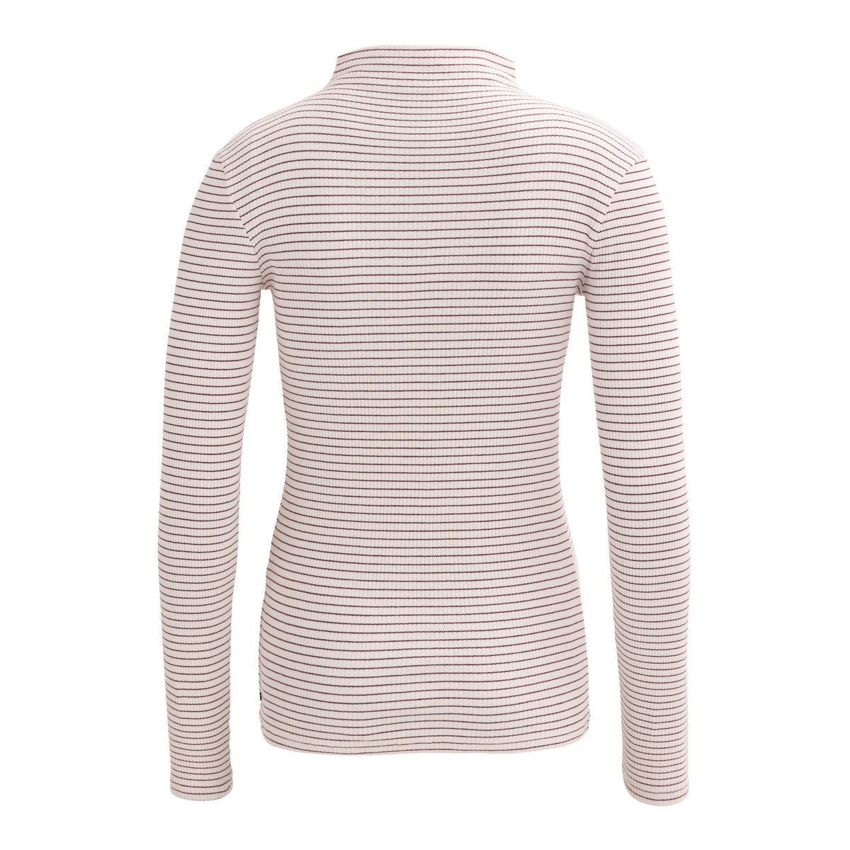 PWO Ripp Langarm Shirt Puder geringelt