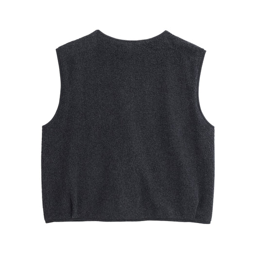 PWO Fleece Weste Antrhazit