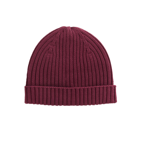 PWO Strick Mütze Bordeaux