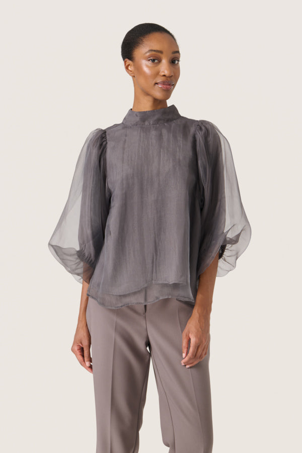 SLChaya Blouse Dark Gull Gray