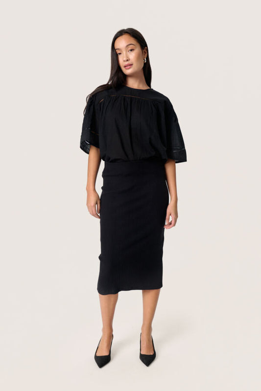 SLSimone Basic Skirt Black