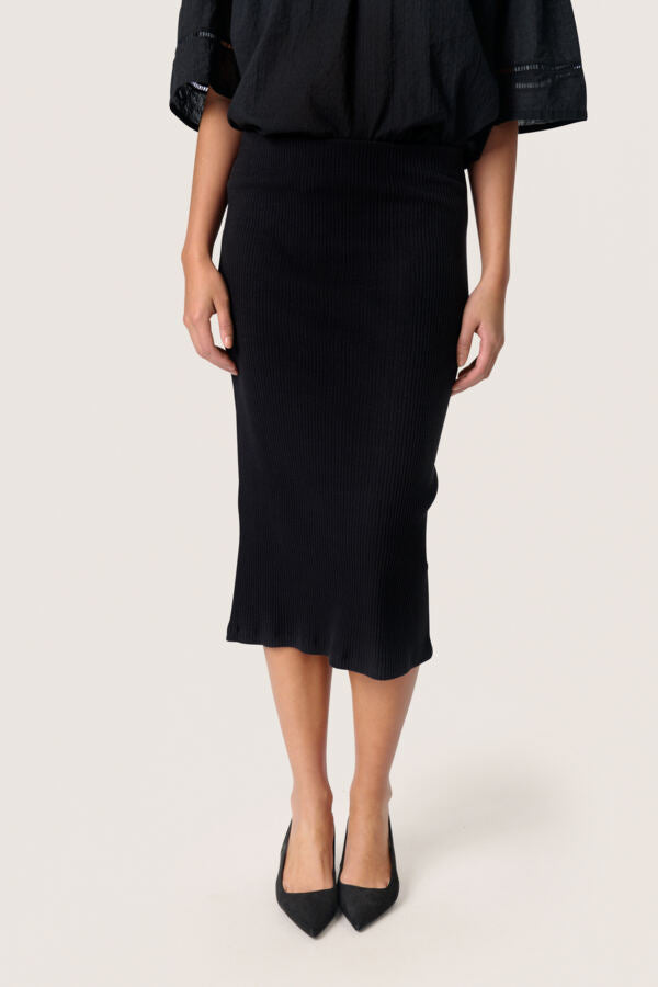 SLSimone Basic Skirt Black