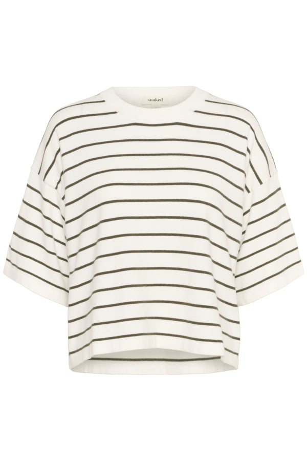 SLSpina Boxy Pullover White Grape Leaf