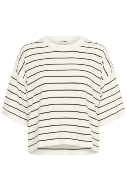 SLSpina Boxy Pullover White Grape Leaf
