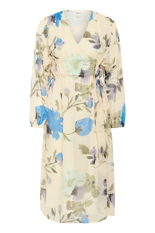 SLAnaya Midi Dress Oatmeal Large