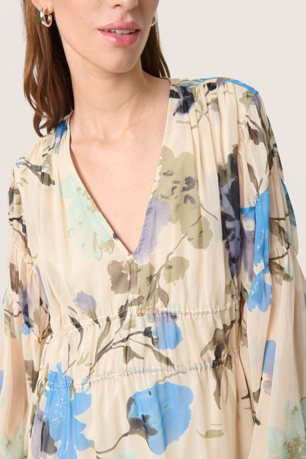 SLAnaya Midi Dress Oatmeal Large