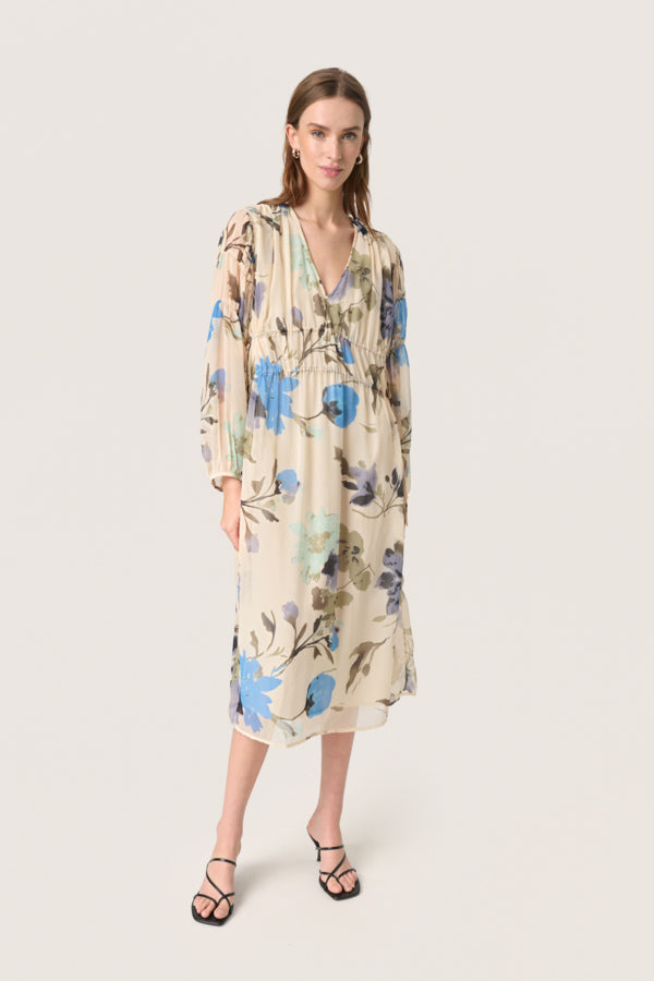 SLAnaya Midi Dress Oatmeal Large