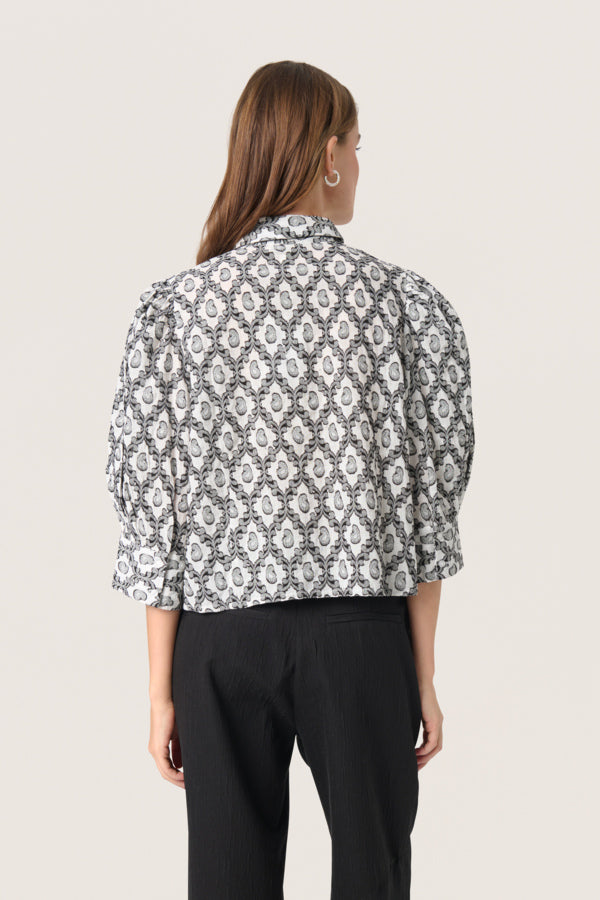 SLErika Hella Shirt 3/4 Creme Cotton