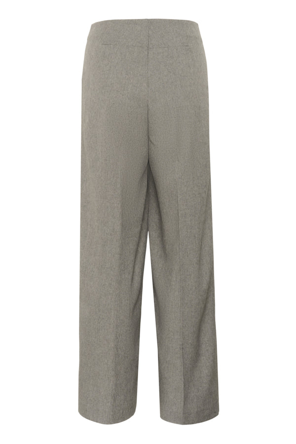 SLLilu Corinne Wide Long Pants Grey Melange