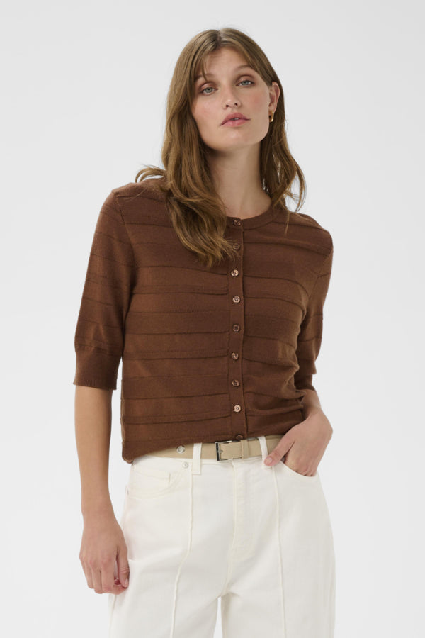 SLSpina Structure Cardigan Cappuccino
