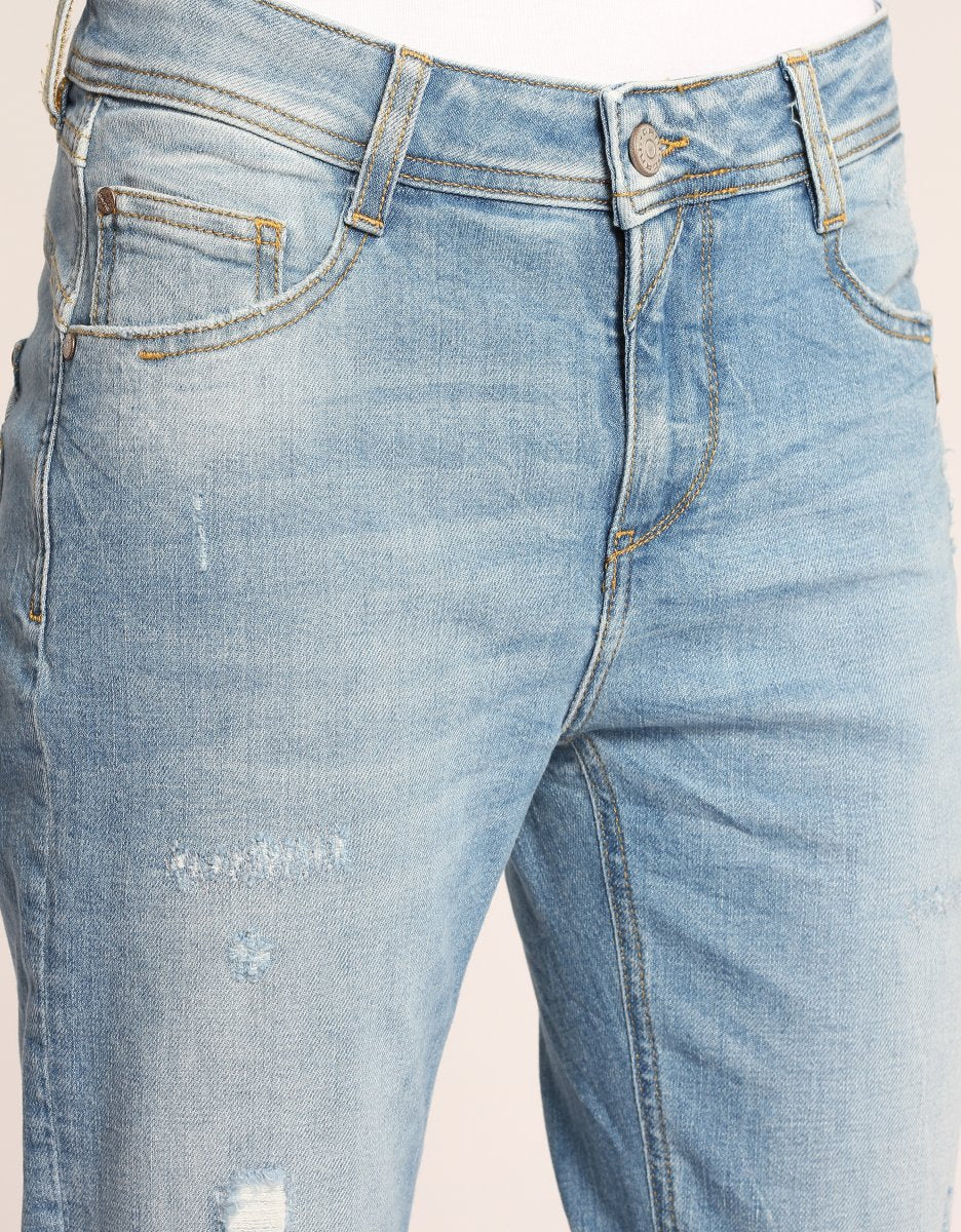 Gang 94Amelie Jeans Cropped Real Aqua Wash