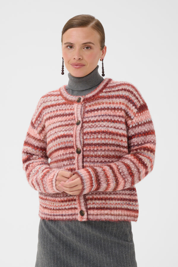 CUHazel Cardigan Red Melange