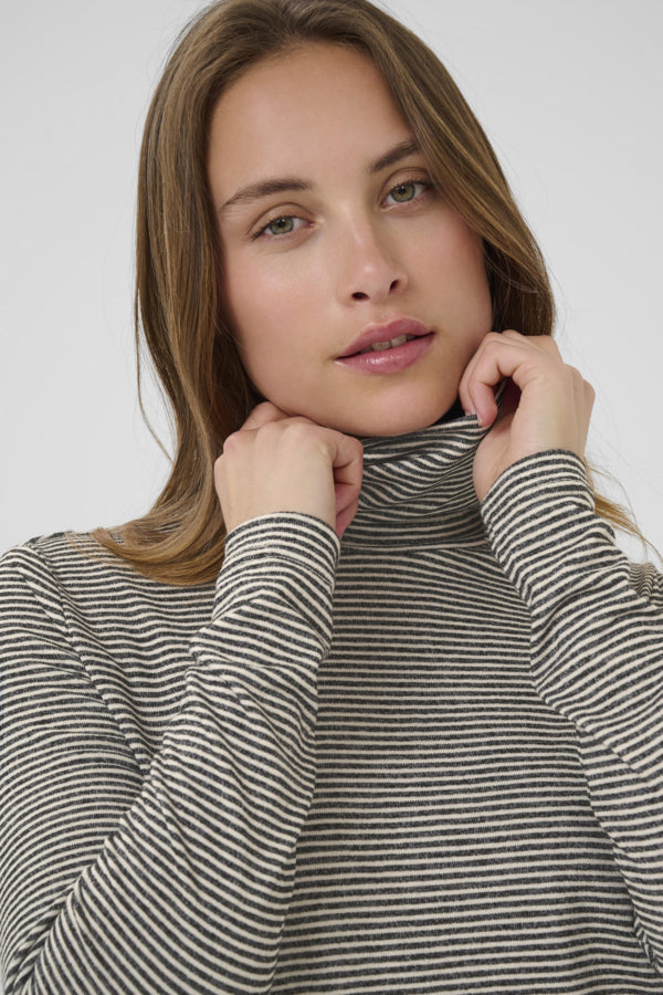 CUAlexandra Jersey Rollneck Black