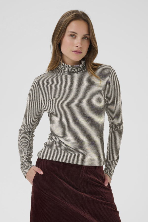 CUAlexandra Jersey Rollneck Black