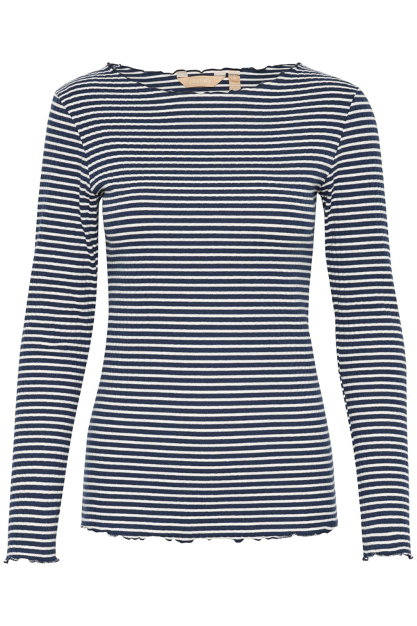 CUTea Dolly LS T-Shirt Dress Blues