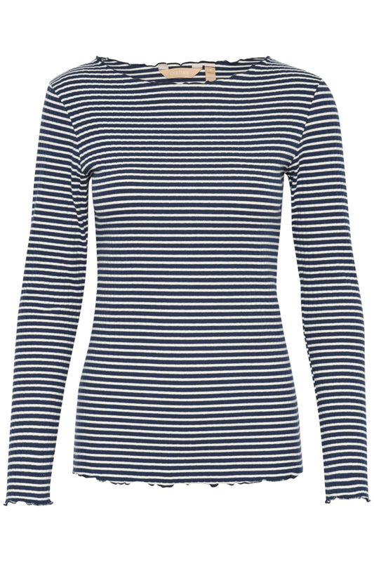 CUTea Dolly LS T-Shirt Dress Blues