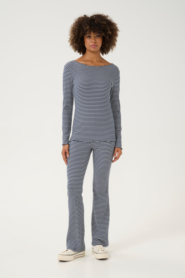 CUTea Dolly LS T-Shirt Dress Blues