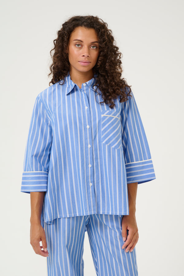 CUPetra Shirt Blue Stripe