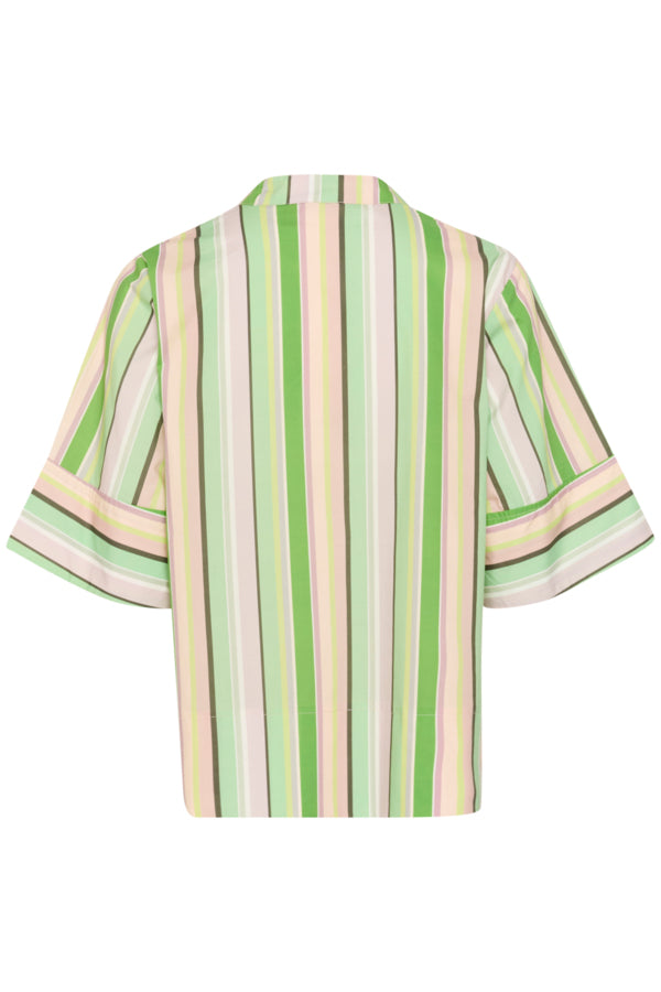 CUMola shirt Green Stripe