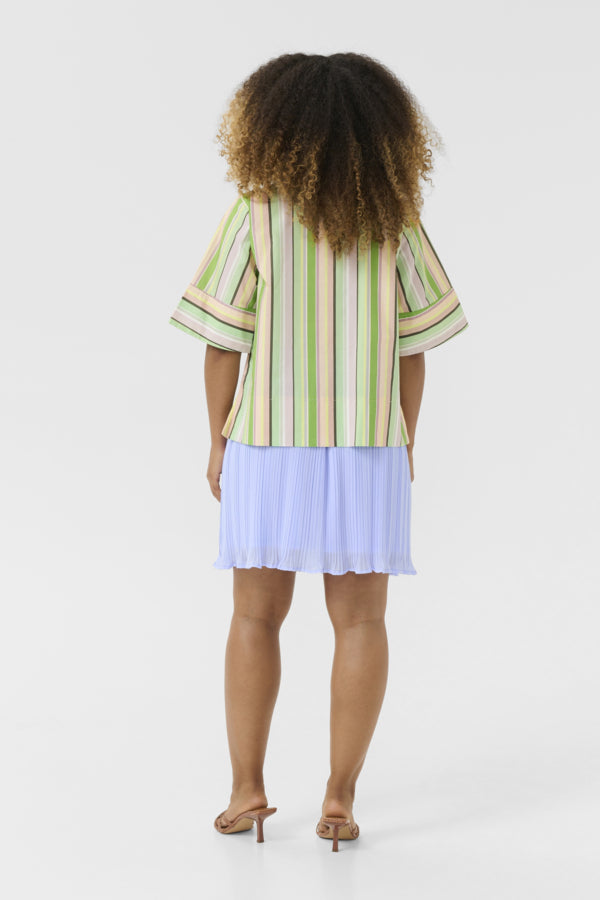 CUMola shirt Green Stripe