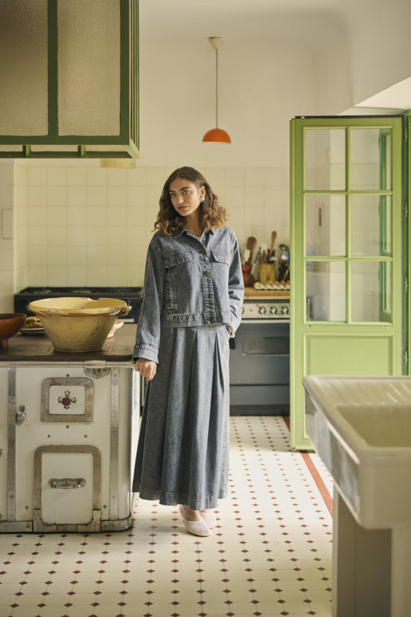 CUCarlina Skirt Dark Gull Gray Wash