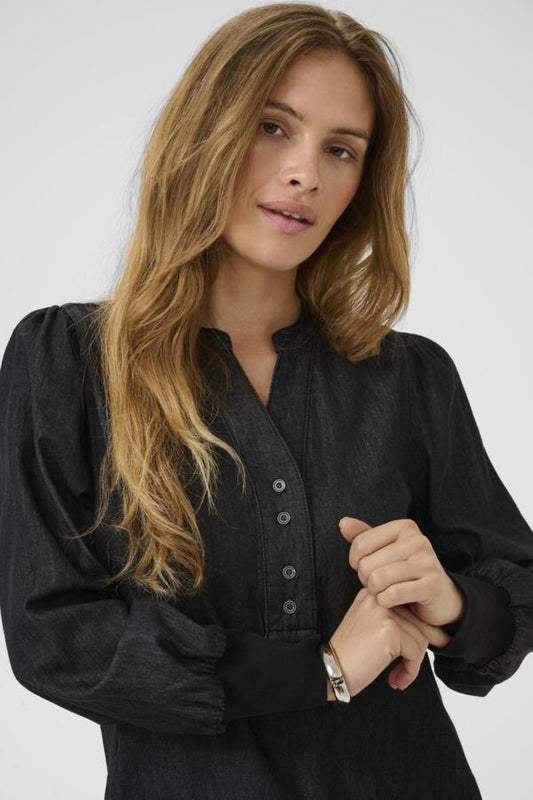 CUHilka Arpa Short Dress Black Wash