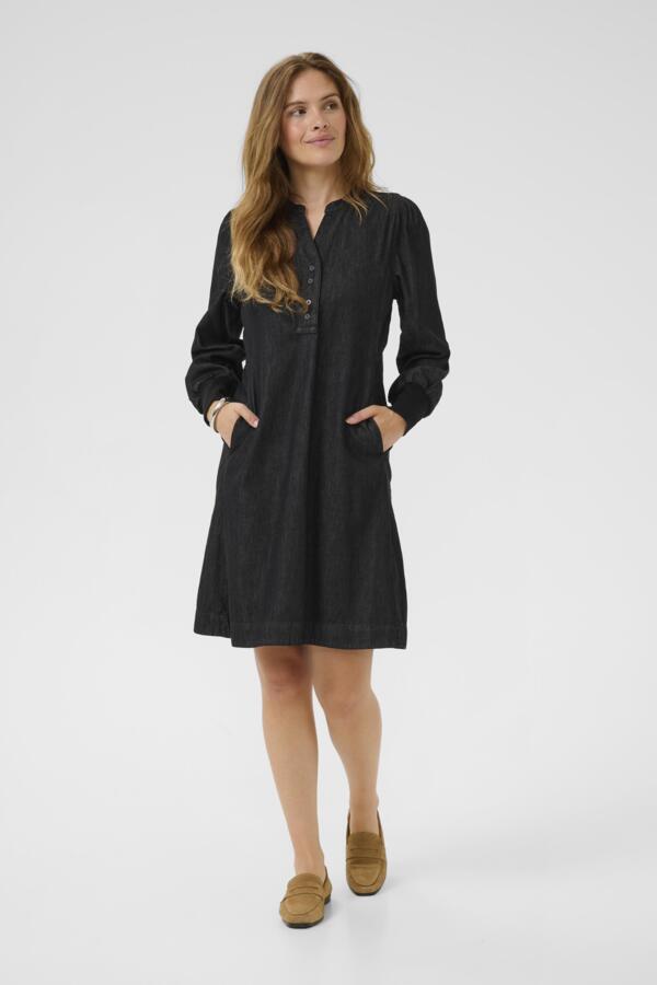 CUHilka Arpa Short Dress Black Wash