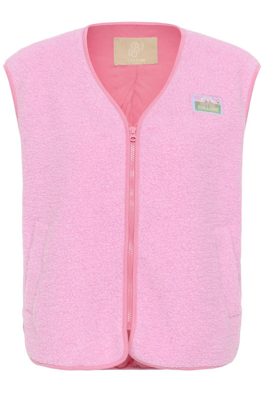 CUCatina Teddy Waistcoat Begonia Pink