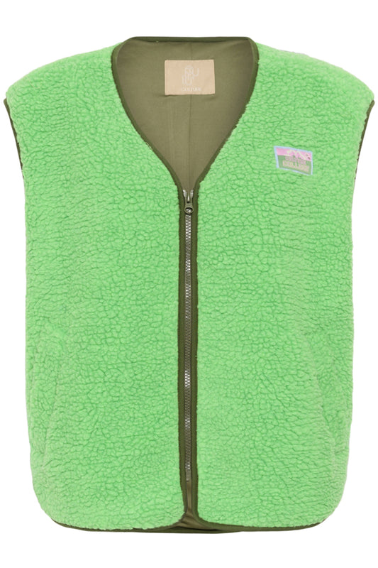 CUCatina Teddy Waistcoat Irish Green