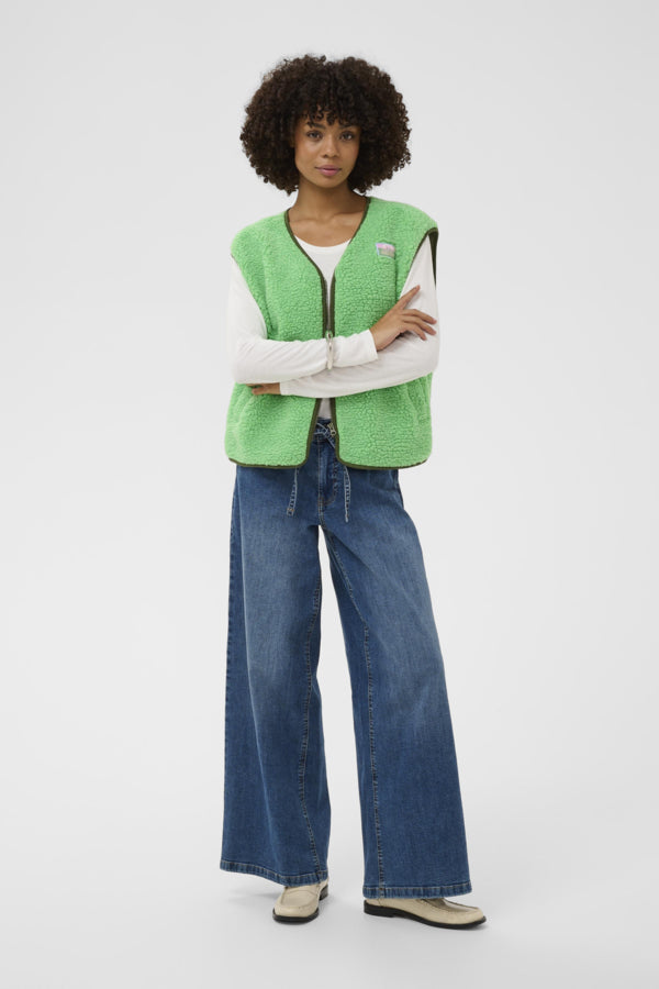 CUCatina Teddy Waistcoat Irish Green