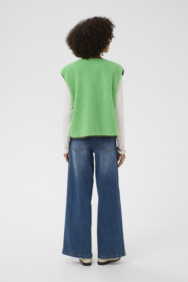 CUCatina Teddy Waistcoat Irish Green