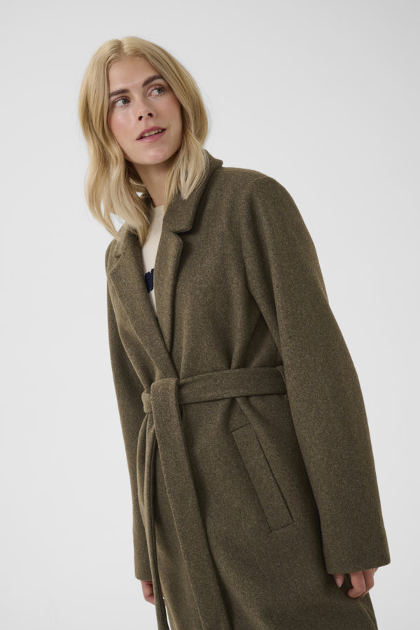 CUPalona Coat Olive Night Melange