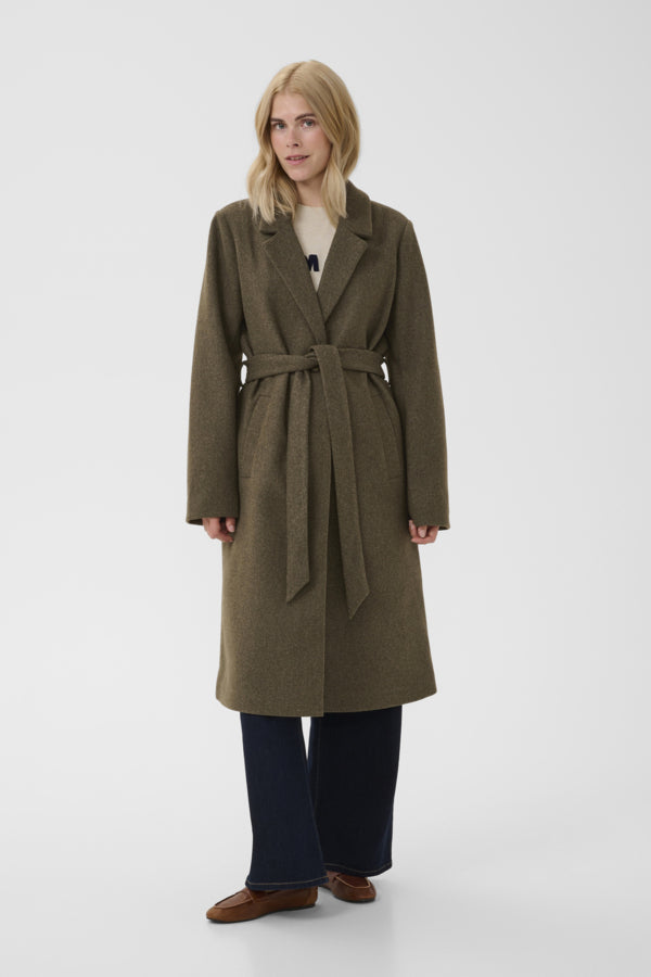 CUPalona Coat Olive Night Melange