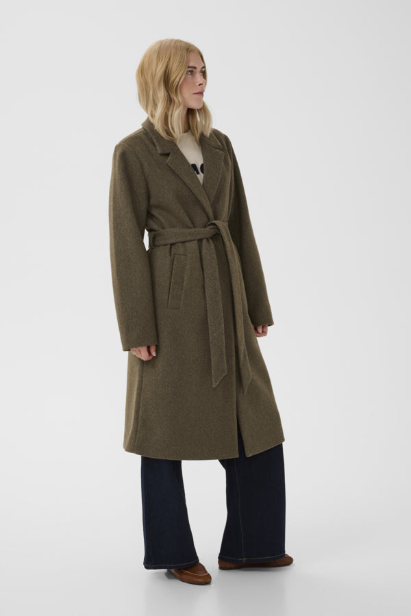 CUPalona Coat Olive Night Melange