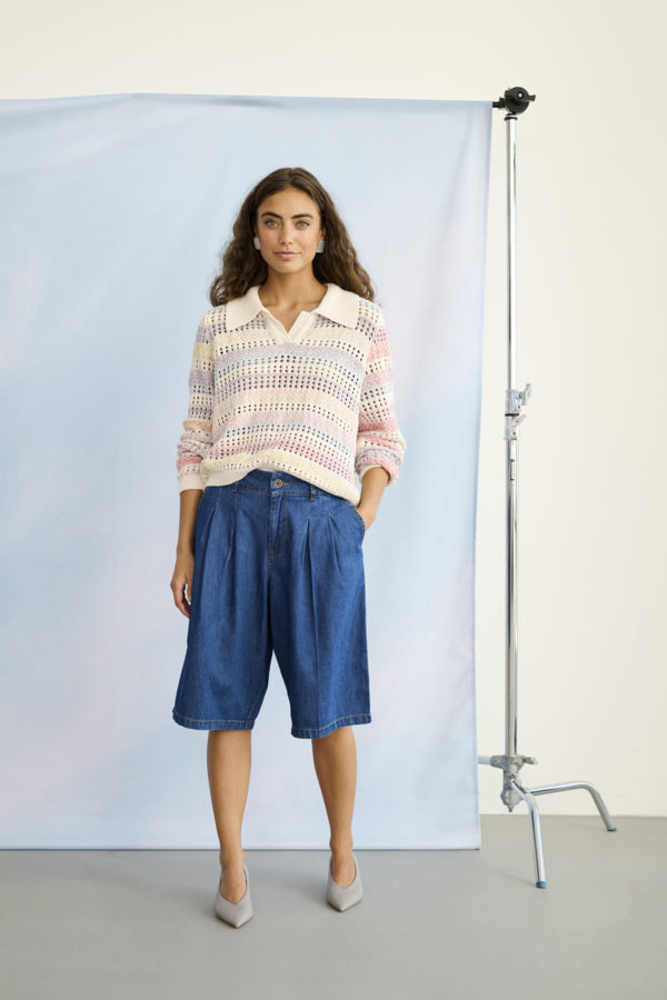 CUJuana LS Polo Multi Stripe