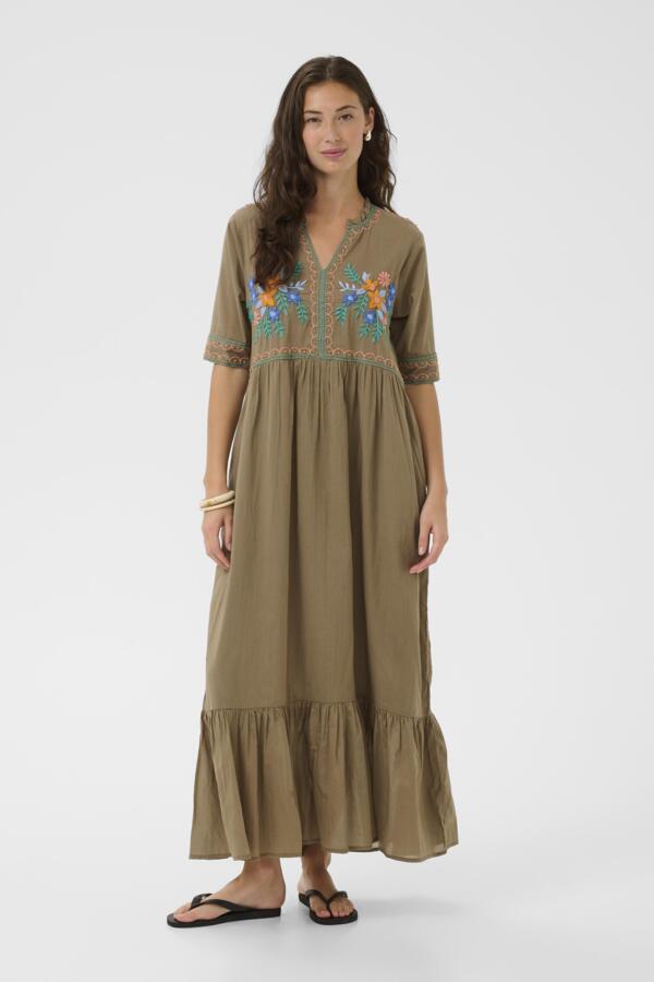 CULucinda Dress Dusky Green