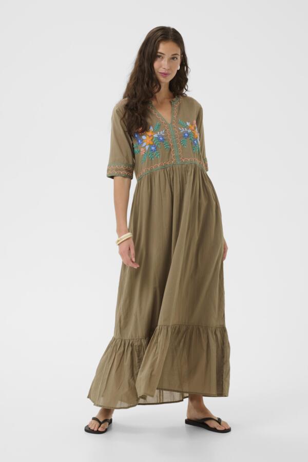 CULucinda Dress Dusky Green