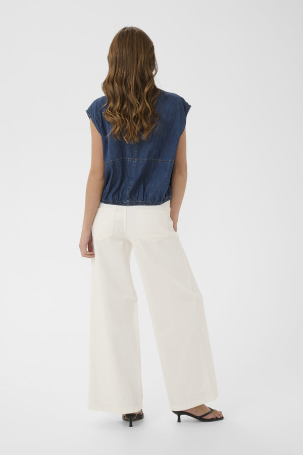 CULava Arpa Waiscoat Dark Blue Wash