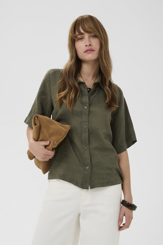 CUAniela Molly Shirt Dusky Green