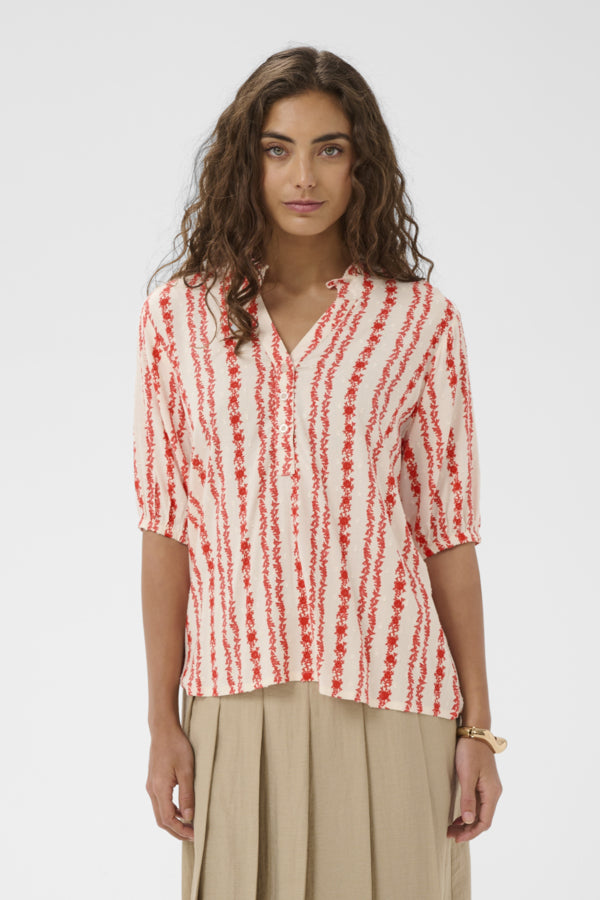 CUHollie Blouse Coral