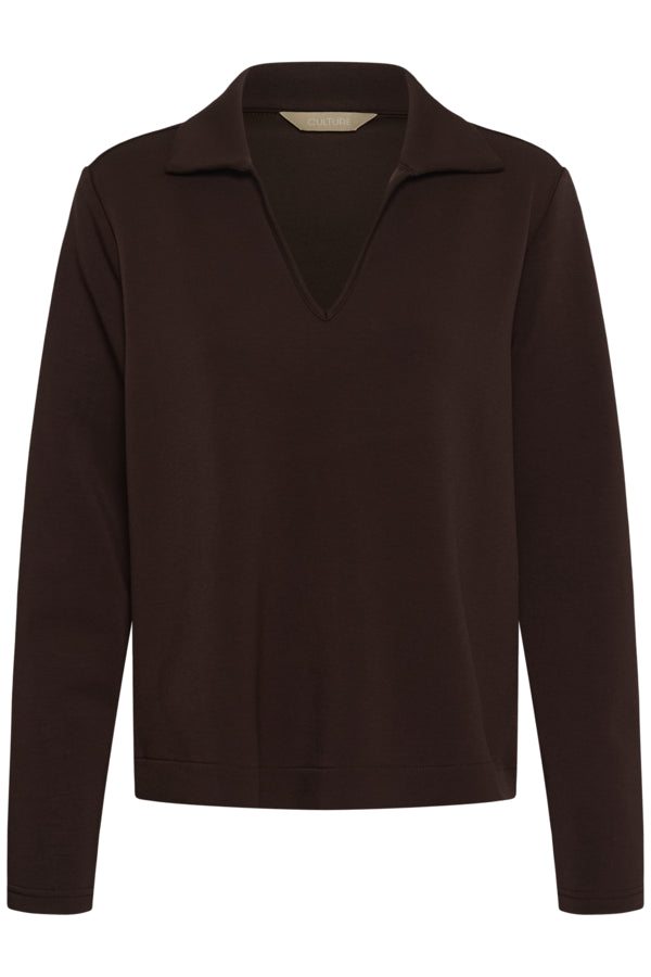 CUVerda Chabrina Blouse Coffee Bean