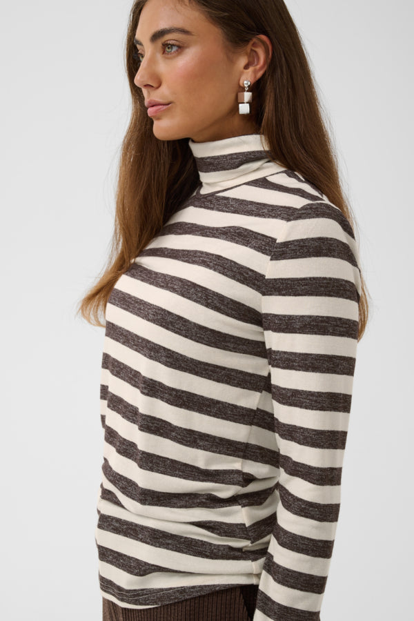 CUCat Alexandra LS ONeck Rollneck Brown