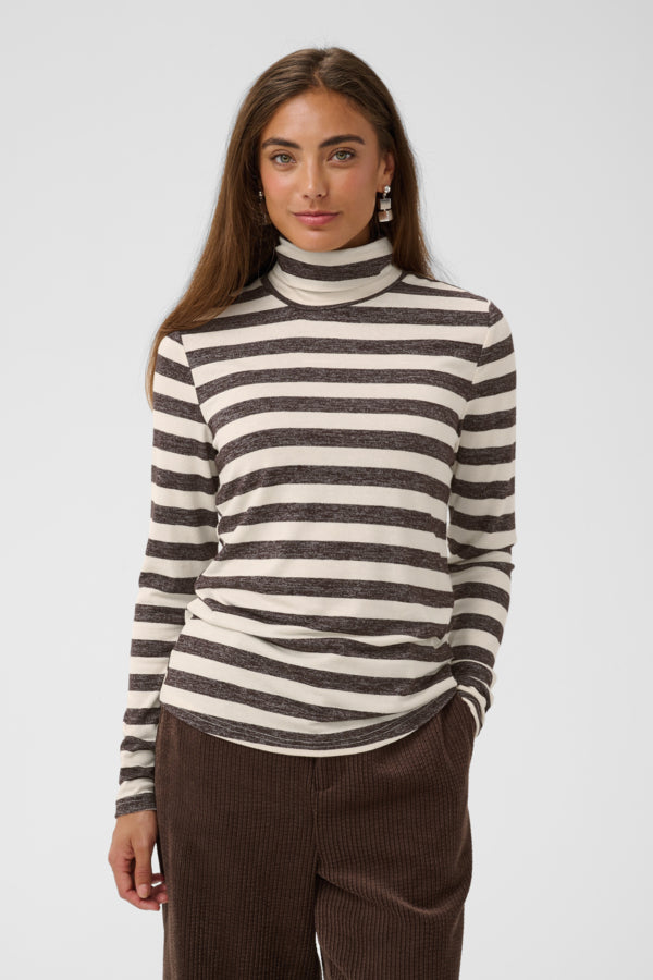 CUCat Alexandra LS ONeck Rollneck Brown