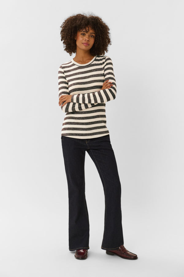 CUCat Alexandra LS ONeck Shirt Brown