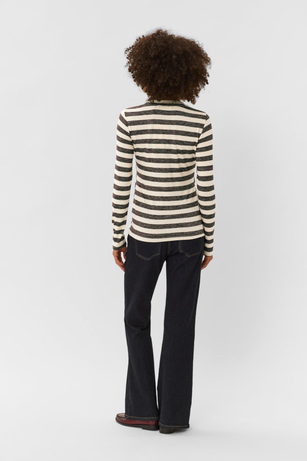 CUCat Alexandra LS ONeck Shirt Brown