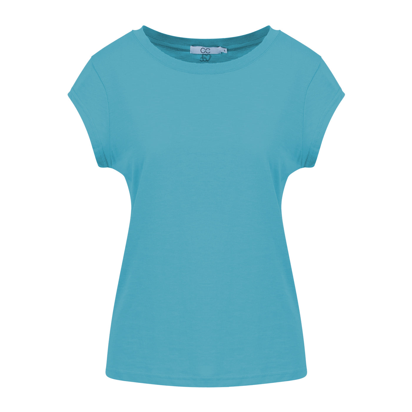 CC Heart Basic T-Shirt Aqua Blue